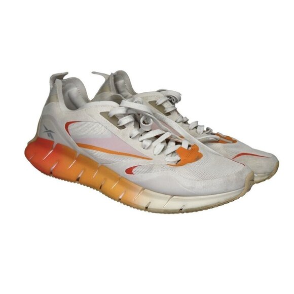 Reebok Zig Kinetica Sneakers Horizon Womens Size 10.5 Running Alabaster Carotene - Picture 2 of 11